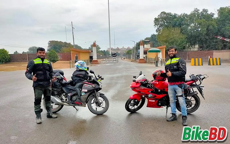 Two Bangladeshi bikers on the way to Mecca on a motorcycle